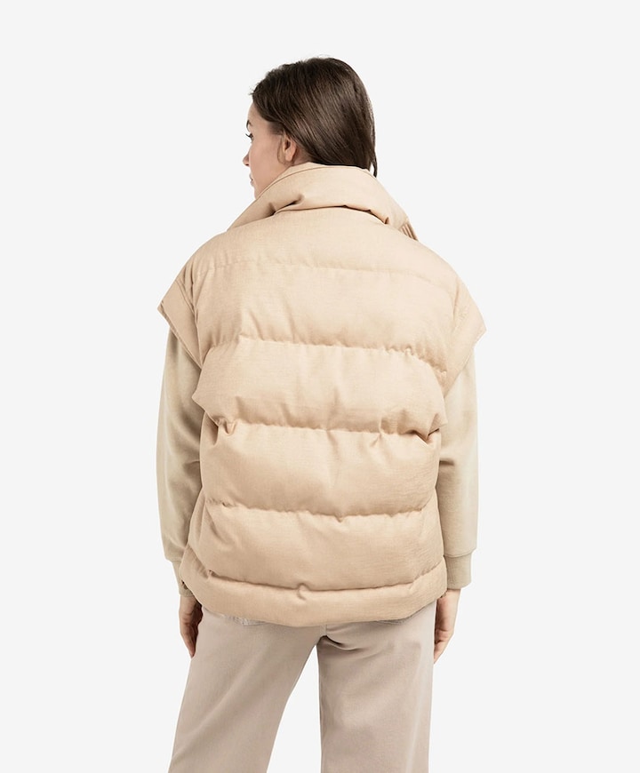 Dames bodywarmer beige