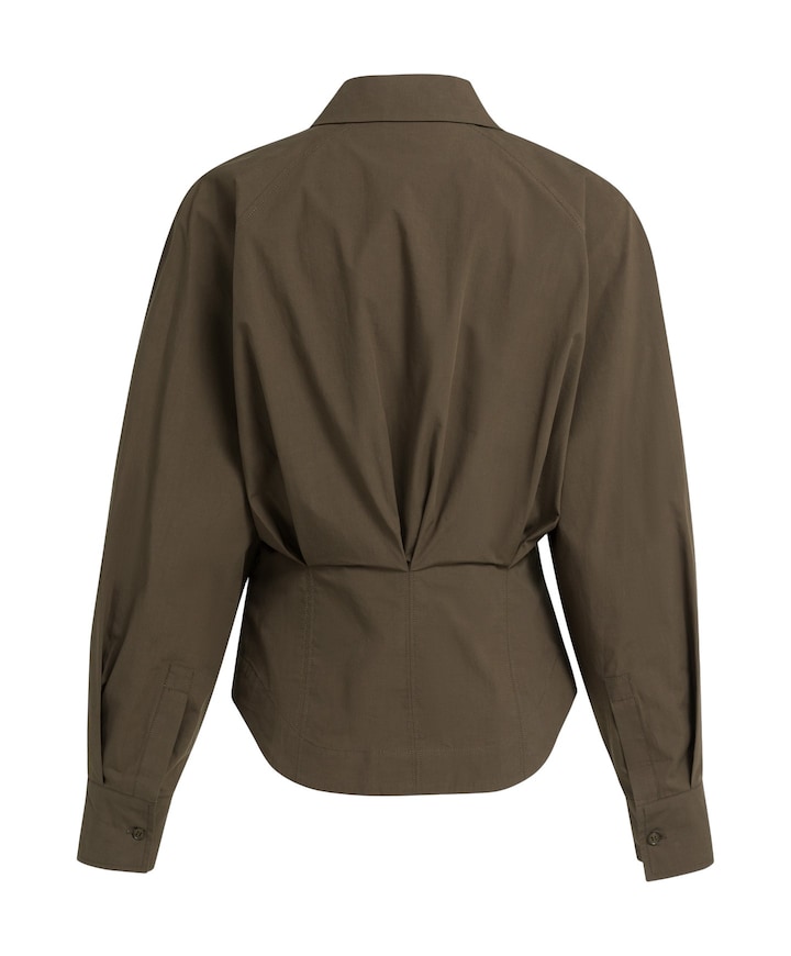 Dames blouse bruin
