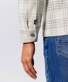 Heren overshirt beige