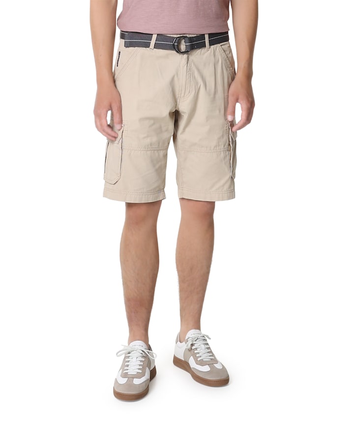 Cargo-Bermuda heren korte broek beige