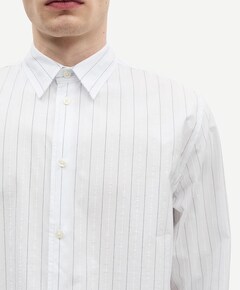 Heren overhemd lange mouw blauw