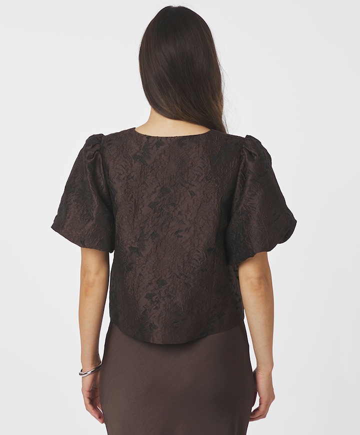 Dames blouse bruin