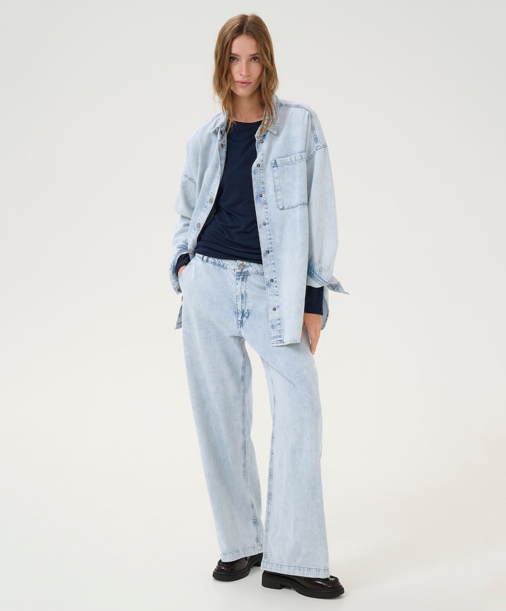 MaloMW 143 Wide Y jeans blauw