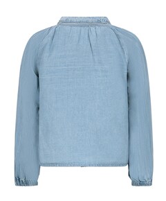 Blouse lange mouw blauw