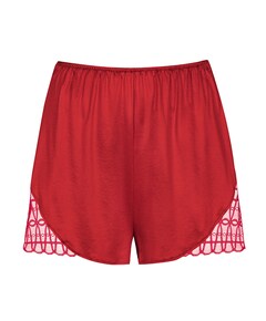 Dames pyjamashort rood