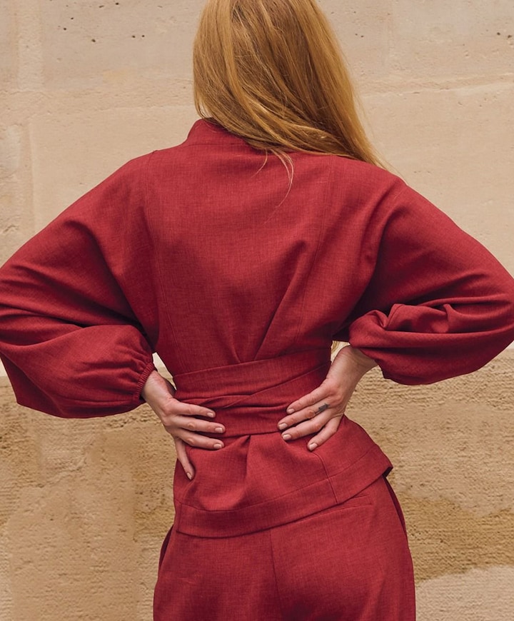 Dames top rood