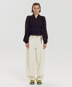Dames blouse bruin