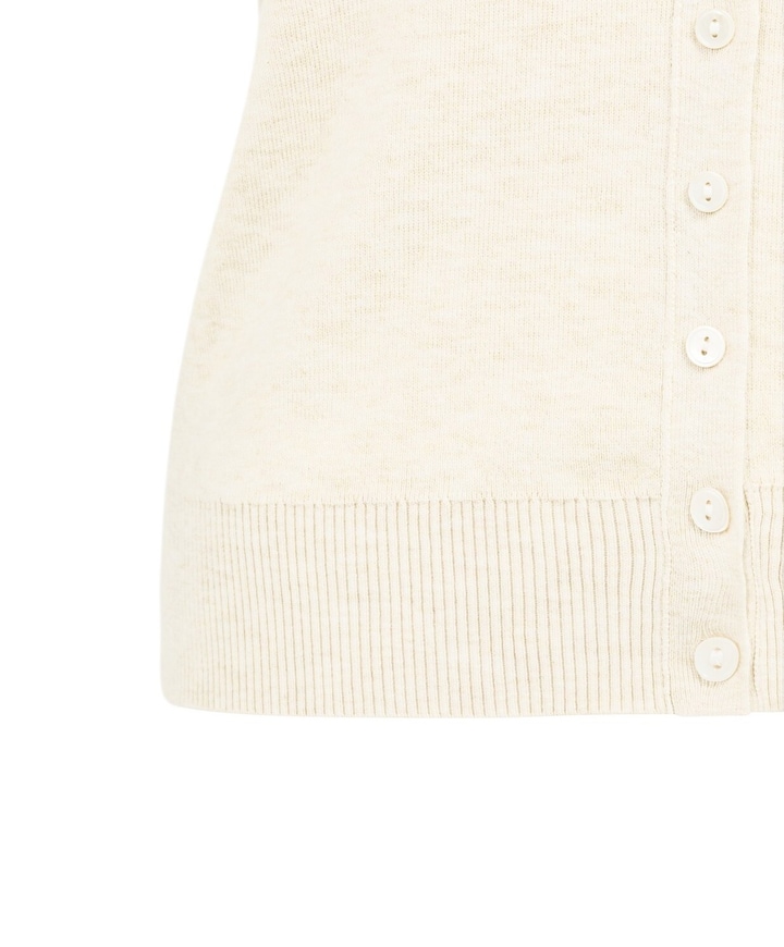 Dames vest ecru