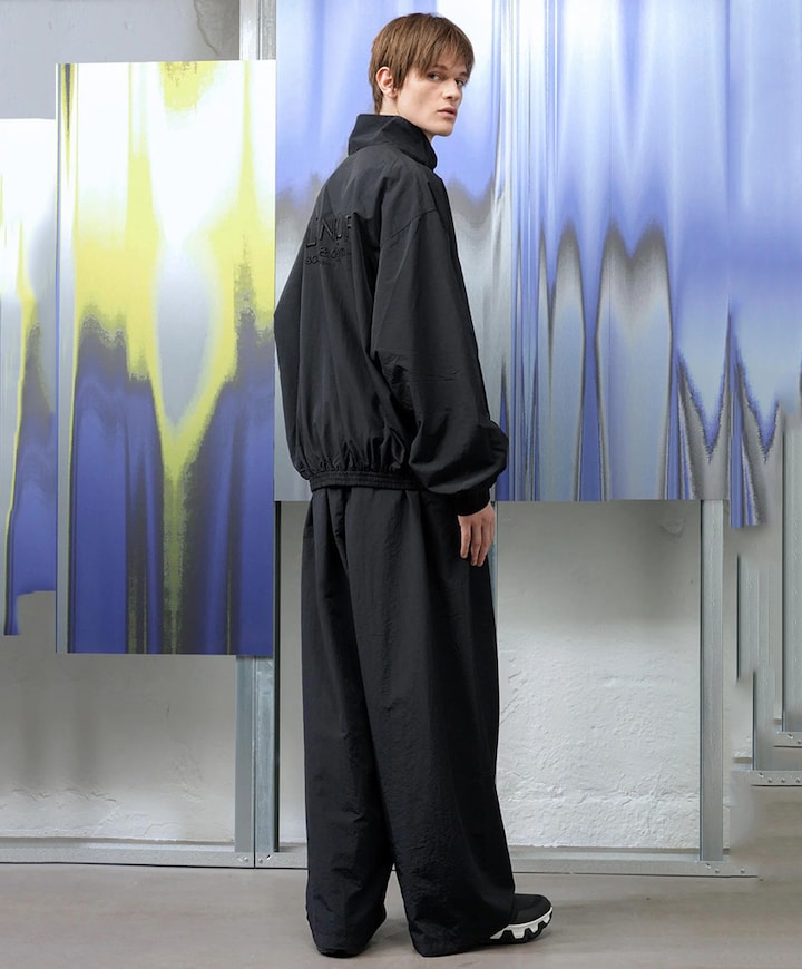 Sound & Design Oversized Track Pants heren pantalon zwart