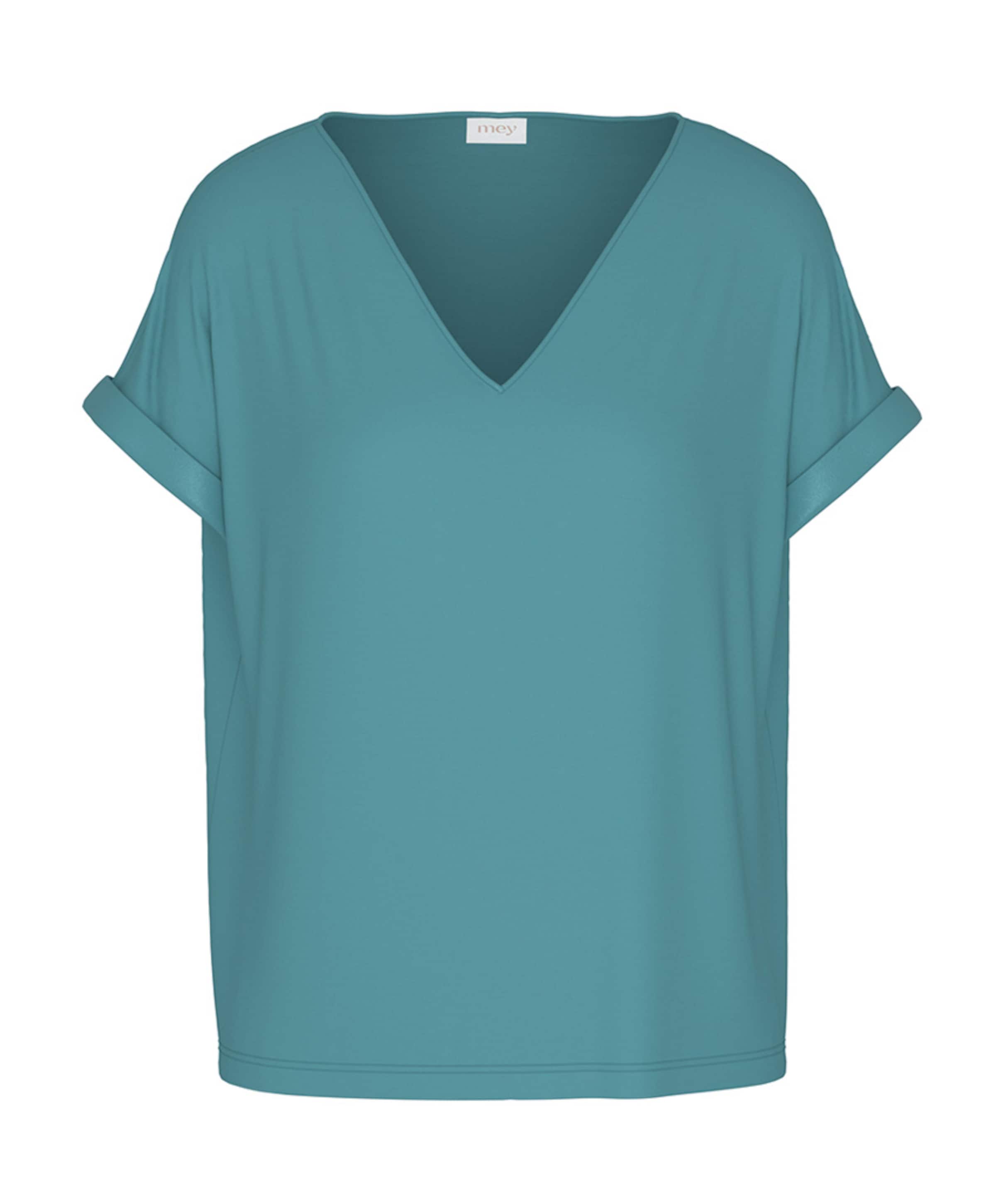 Dames pyjamatop blauw