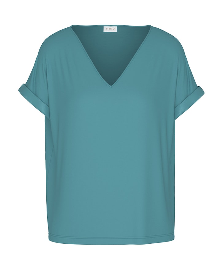 Dames pyjamatop blauw