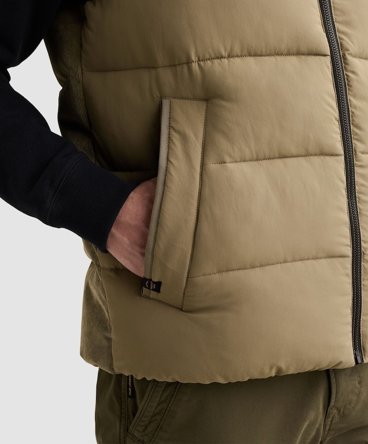 Heren bodywarmer groen