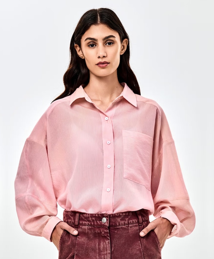 Dames blouse roze
