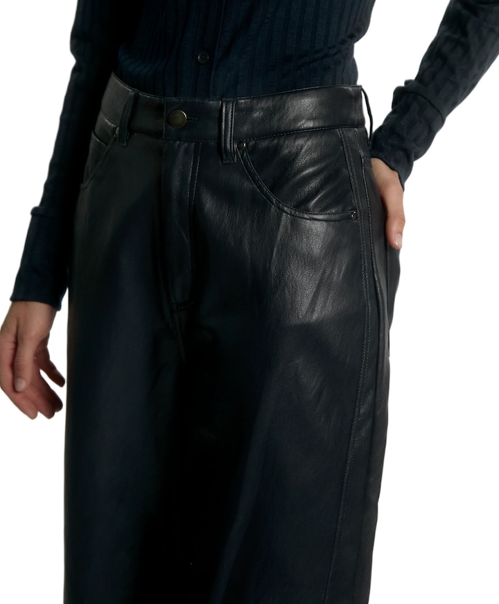 QUIN PU 689 dames broek blauw