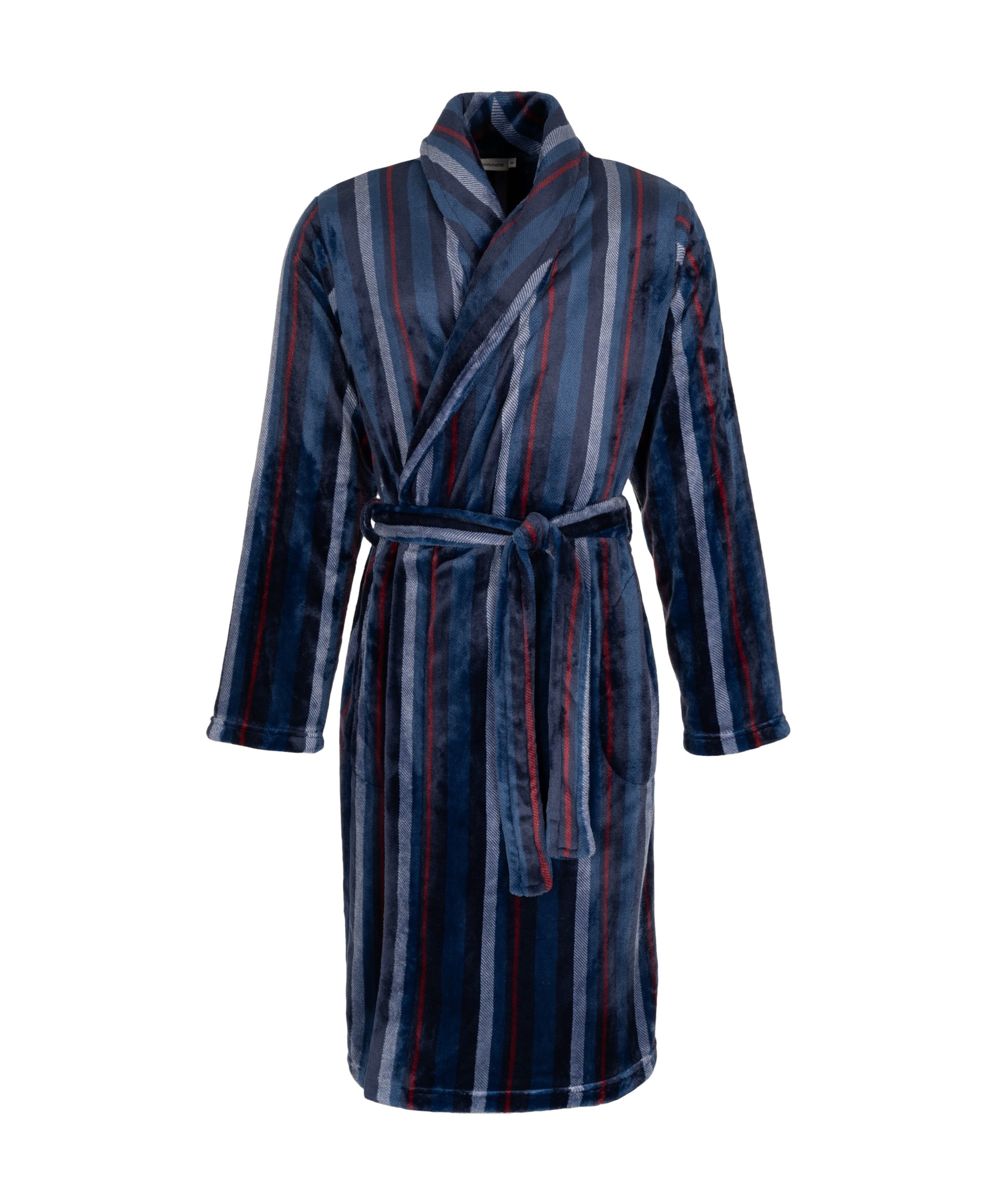 Heren ochtendjas blauw