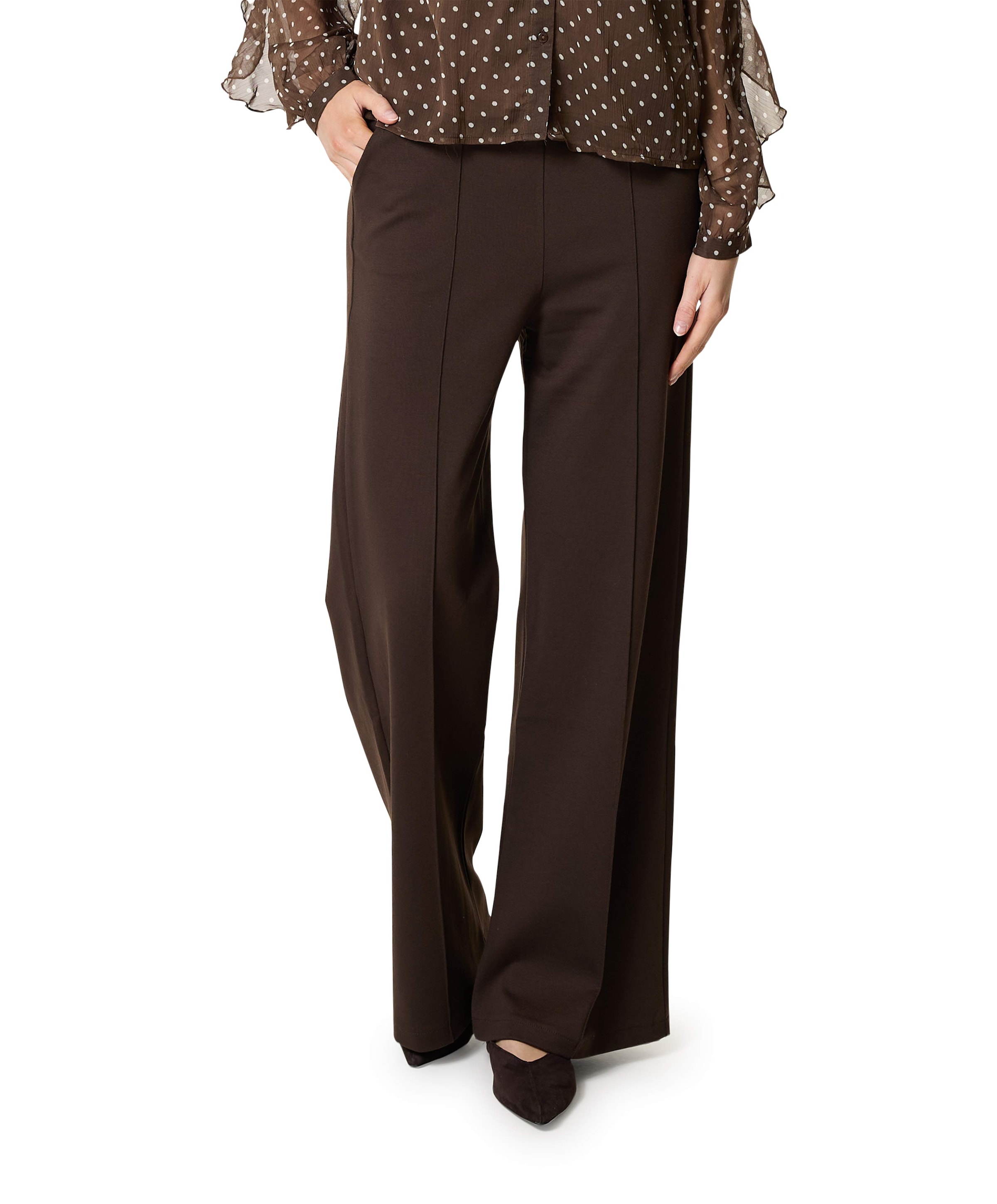 Flair punta dames broek bruin
