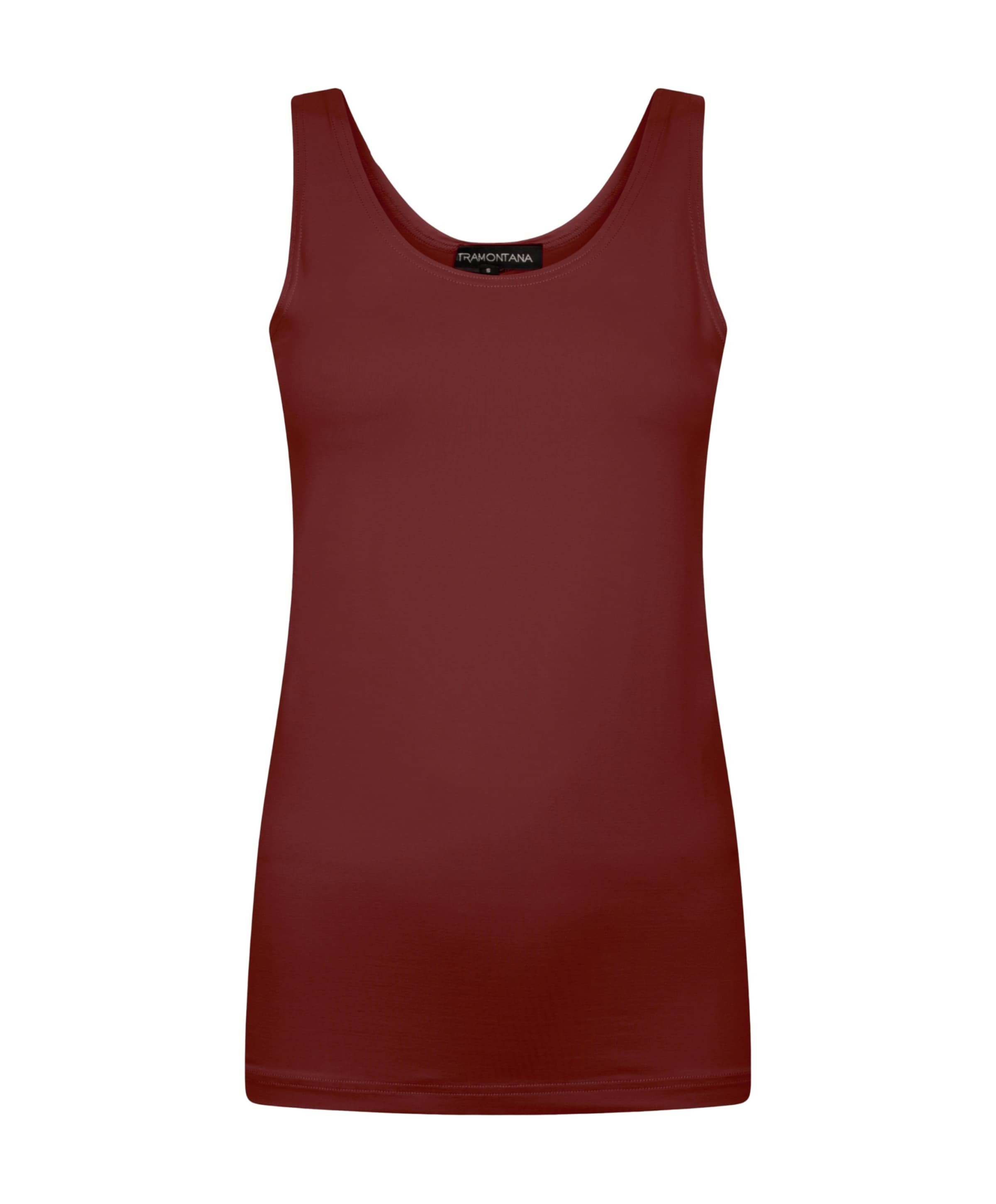 Dames top bordeaux