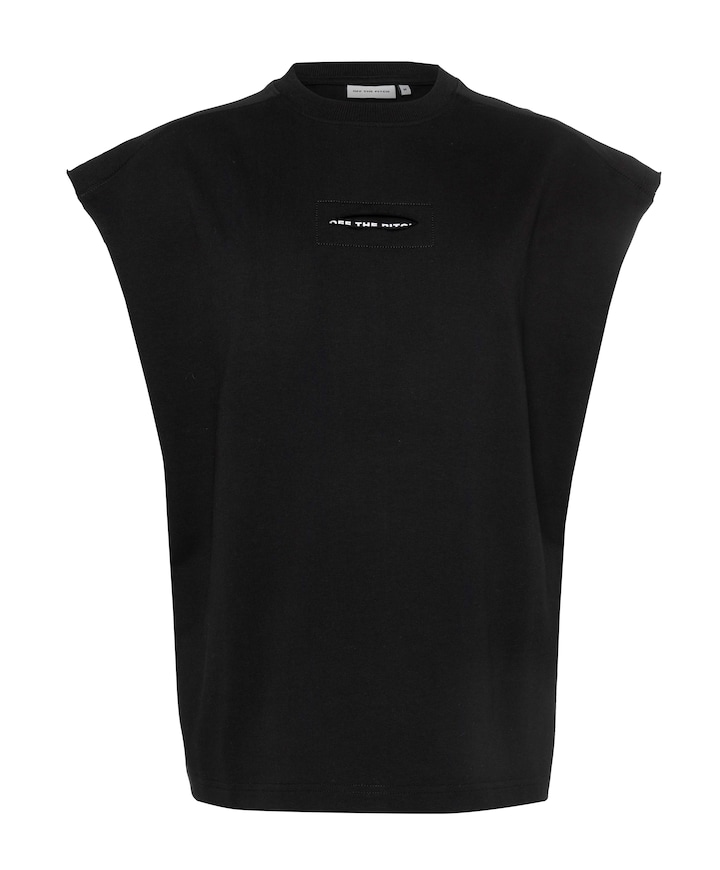 Heren singlet zwart