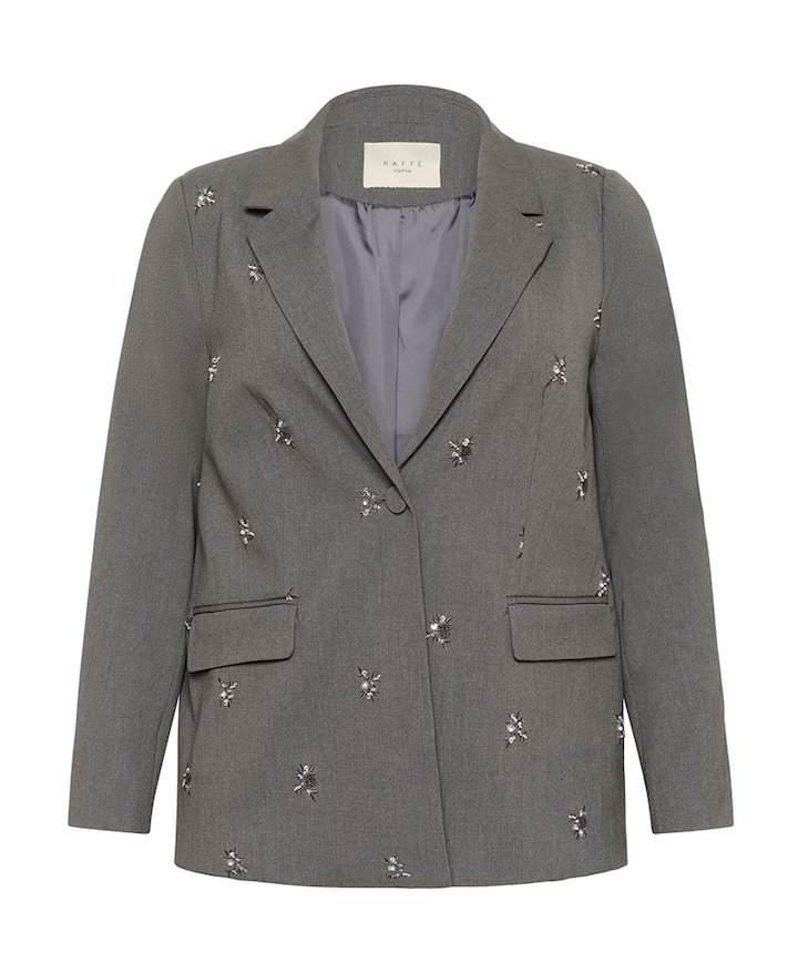 Dames blazer grijs