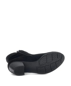 dames enkellaarzen zwart