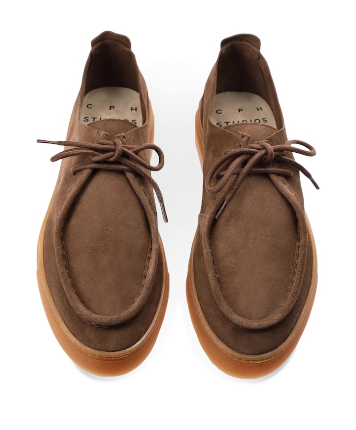 heren moccasins bruin