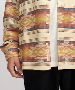 Heren overhemd lange mouw oranje