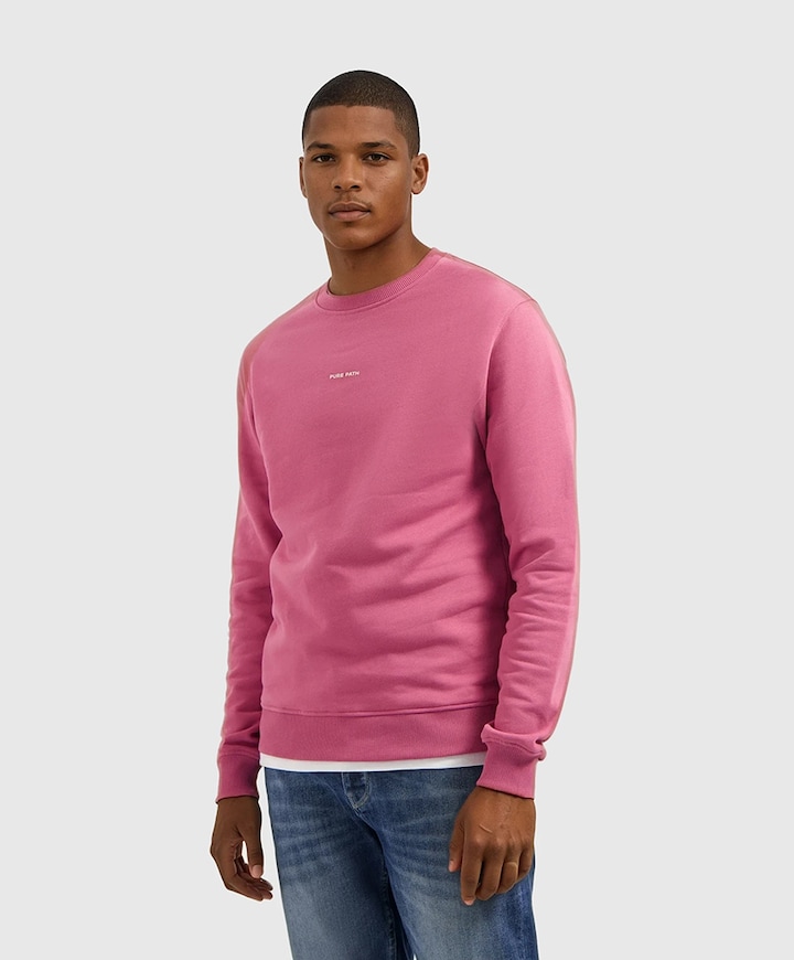 Heren sweater roze
