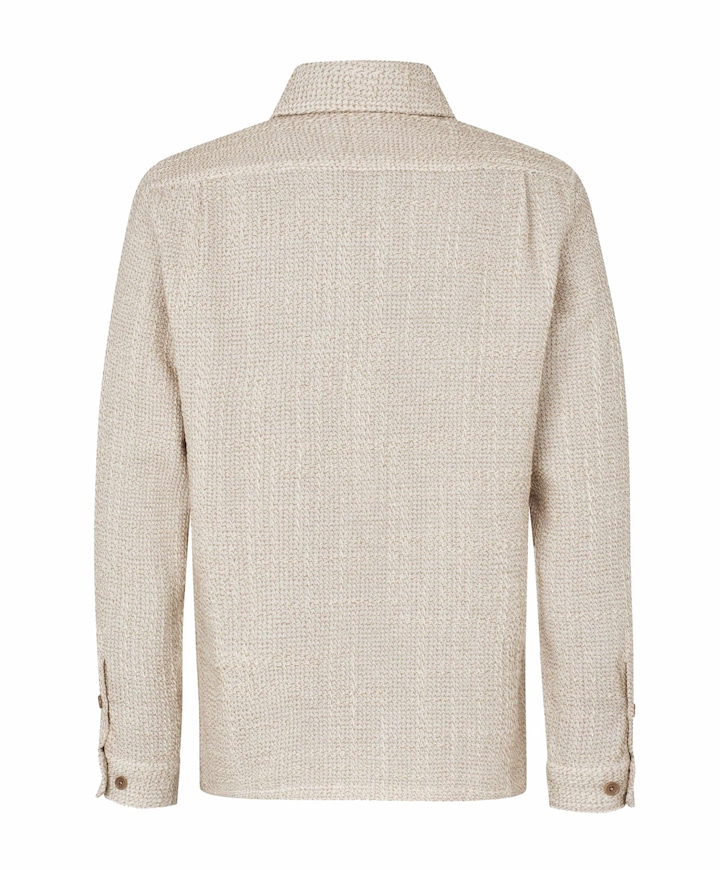 Heren overshirt beige