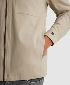 Heren overshirt grijs