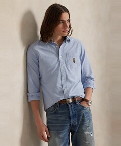 Overhemd lange mouw blauw