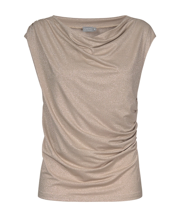 Dames top beige