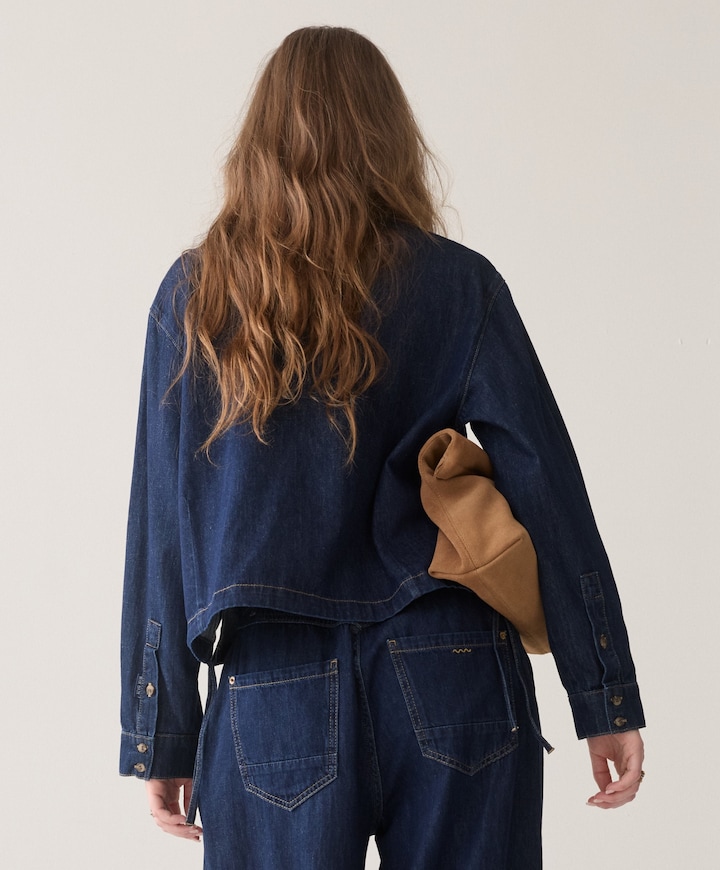 Dames blouse blauw