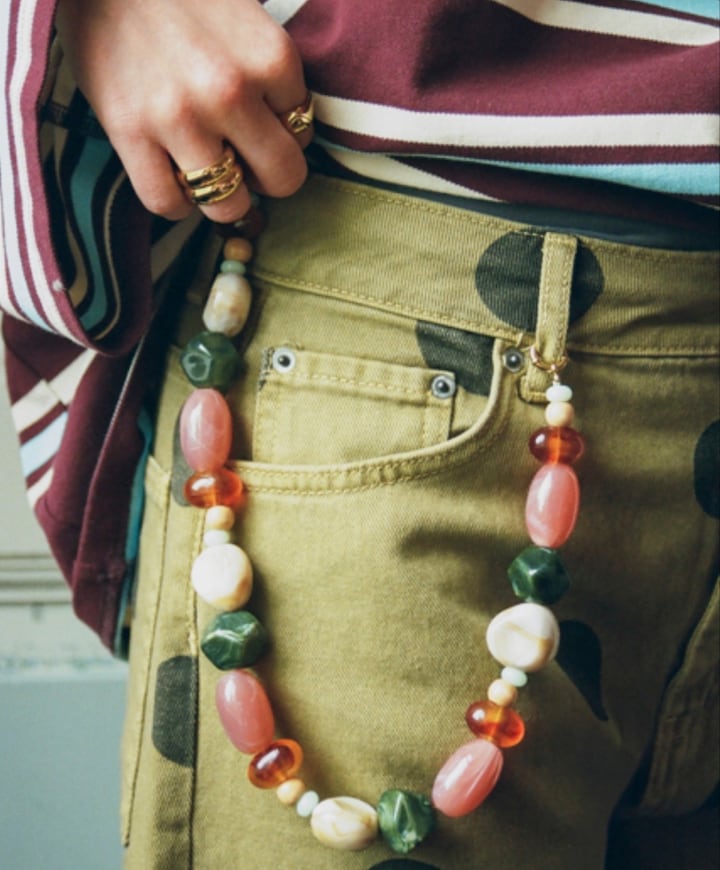 Dames ketting multicolor