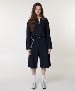 dames bermuda blauw