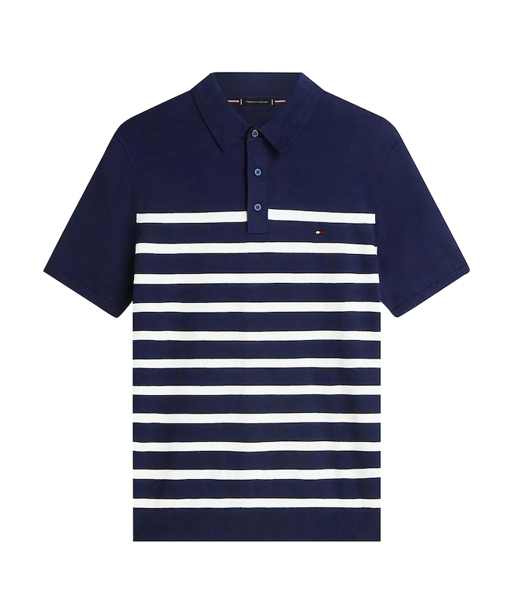 Heren polo blauw