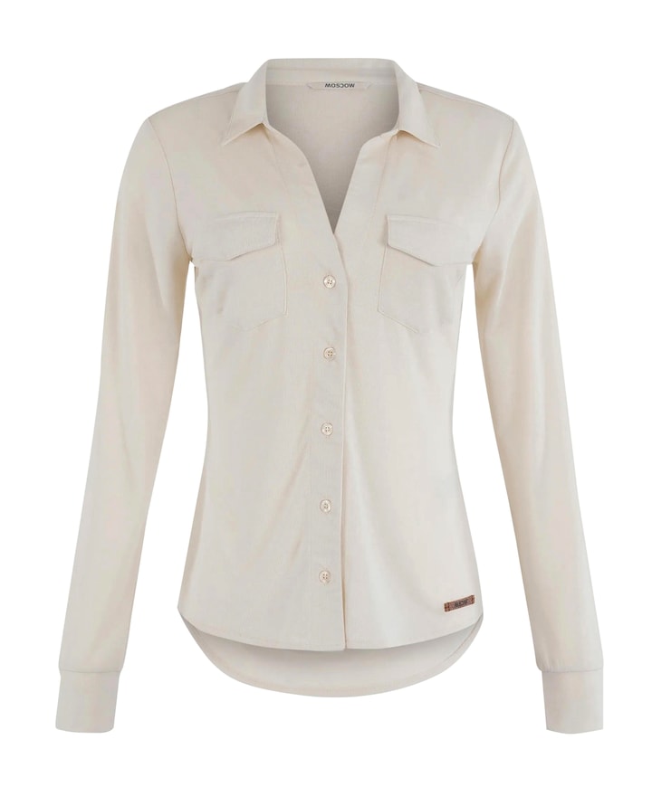 Dames polo beige