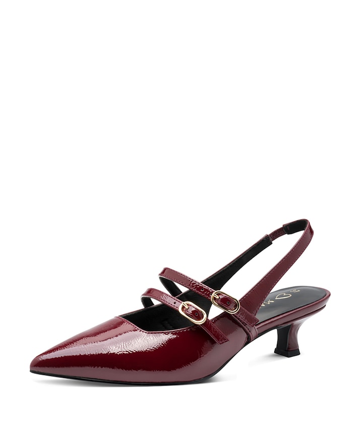 Women Sling sandalets bordeaux