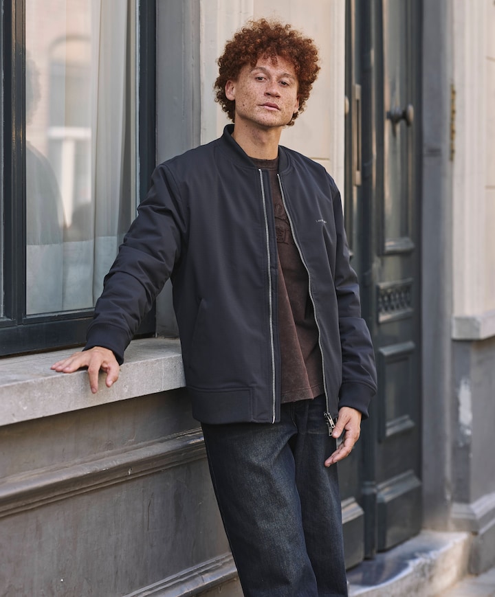 Heren jas zwart