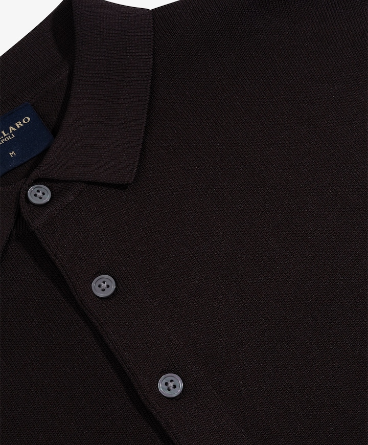 Heren polo bruin