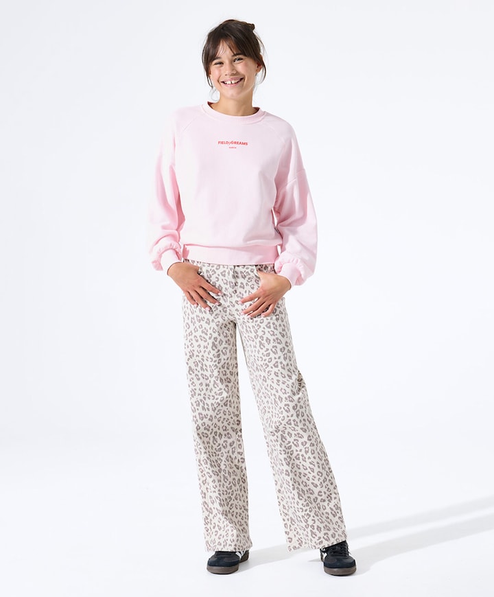 N262725 meisjes broek ecru