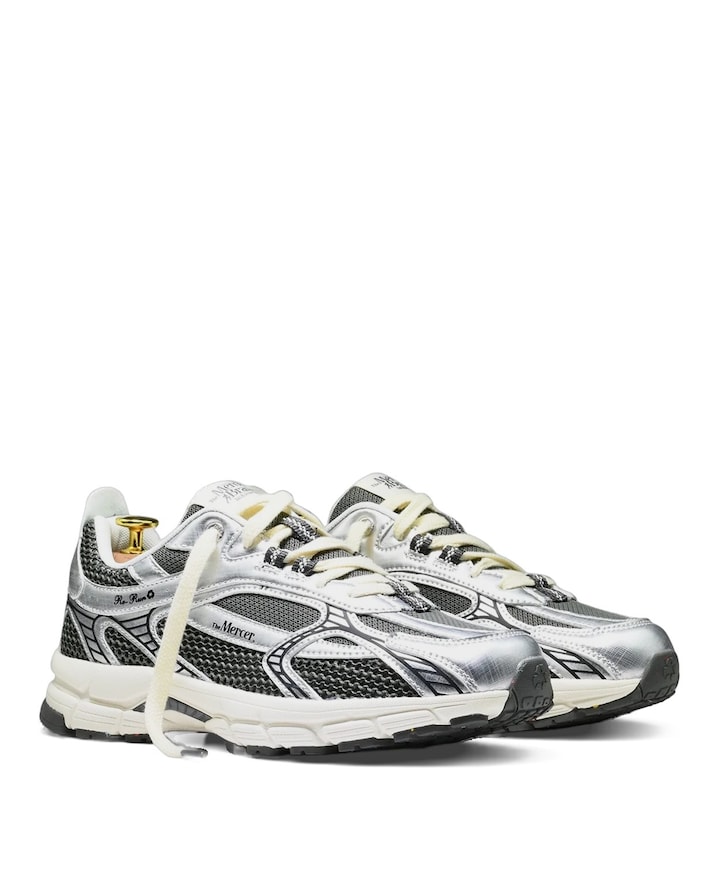 The Re-Run Scratched dames sneakers zilver