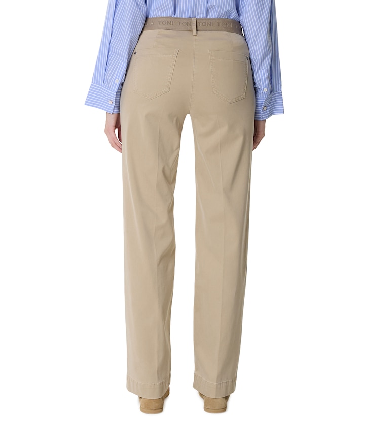 Jenny Wide dames broek beige