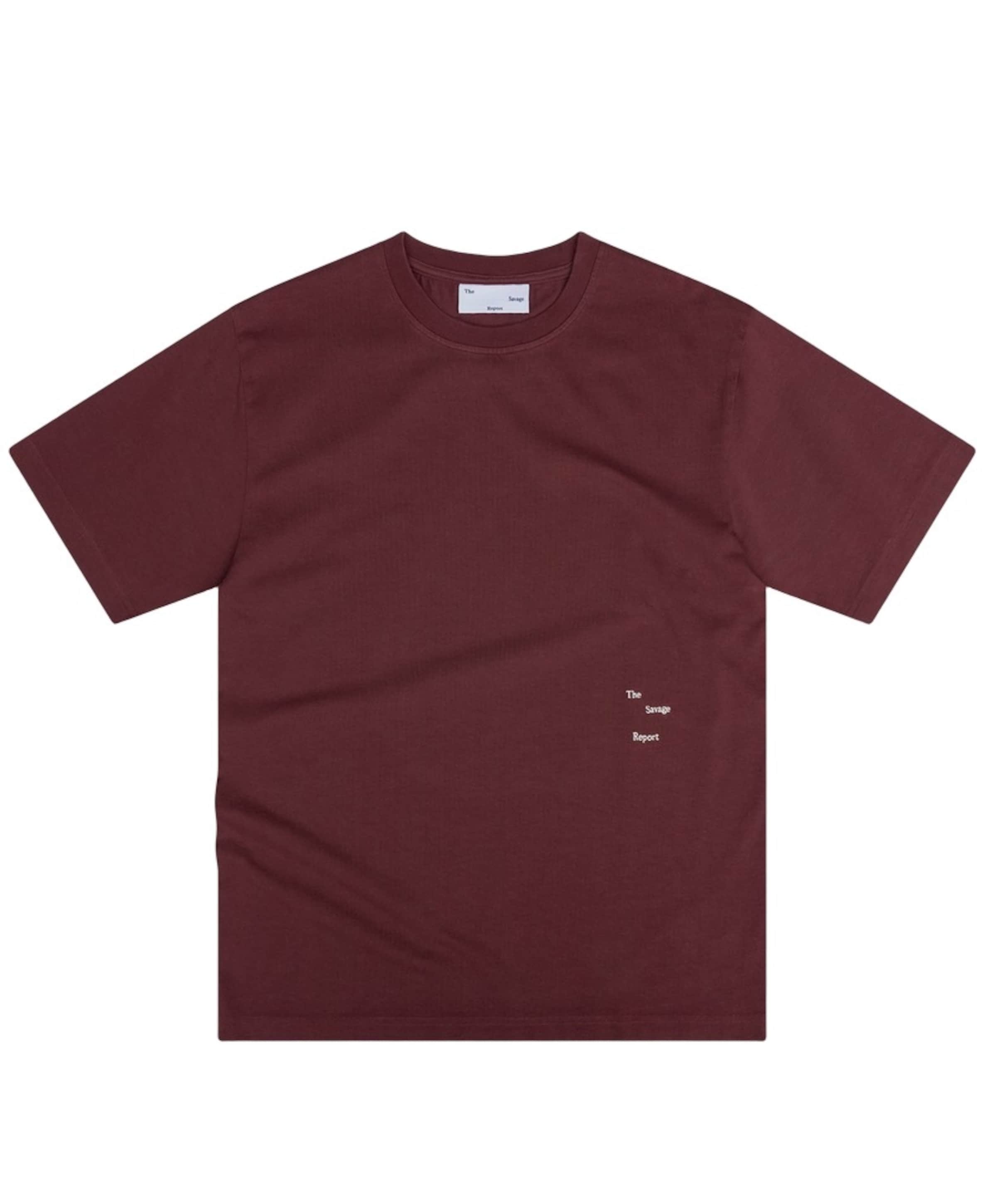 Heren T-shirt bordeaux