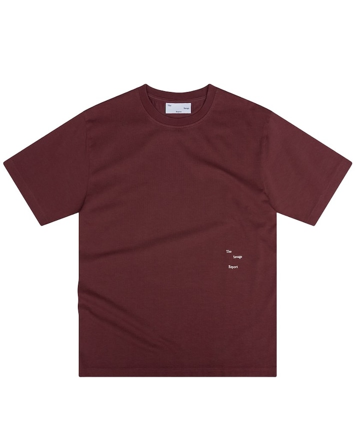 Heren T-shirt bordeaux