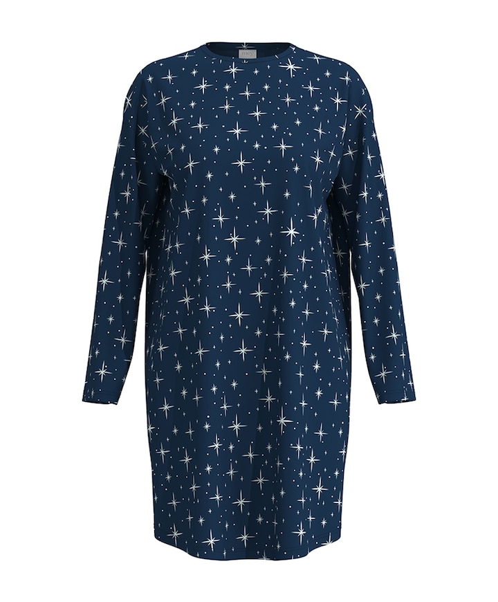 Dames nachthemd blauw