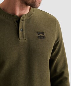 Heren longsleeve groen