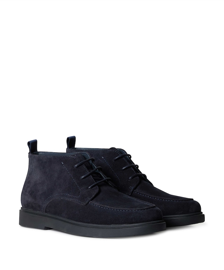 heren veterboots blauw