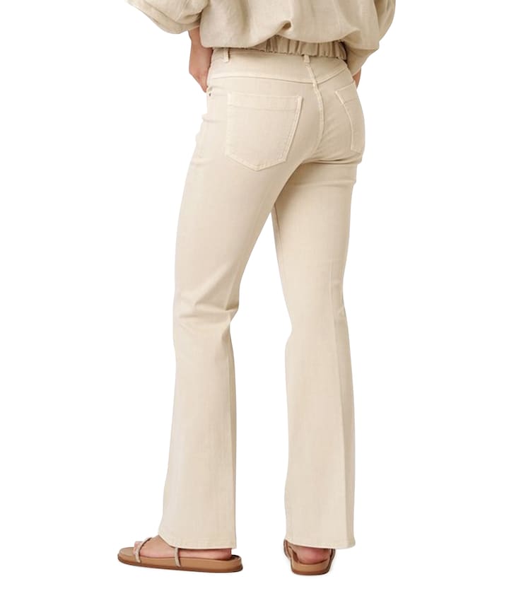 Antonia Bootcut dames jeans beige
