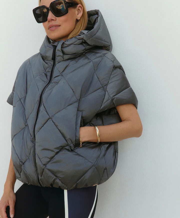 Dames bodywarmer grijs