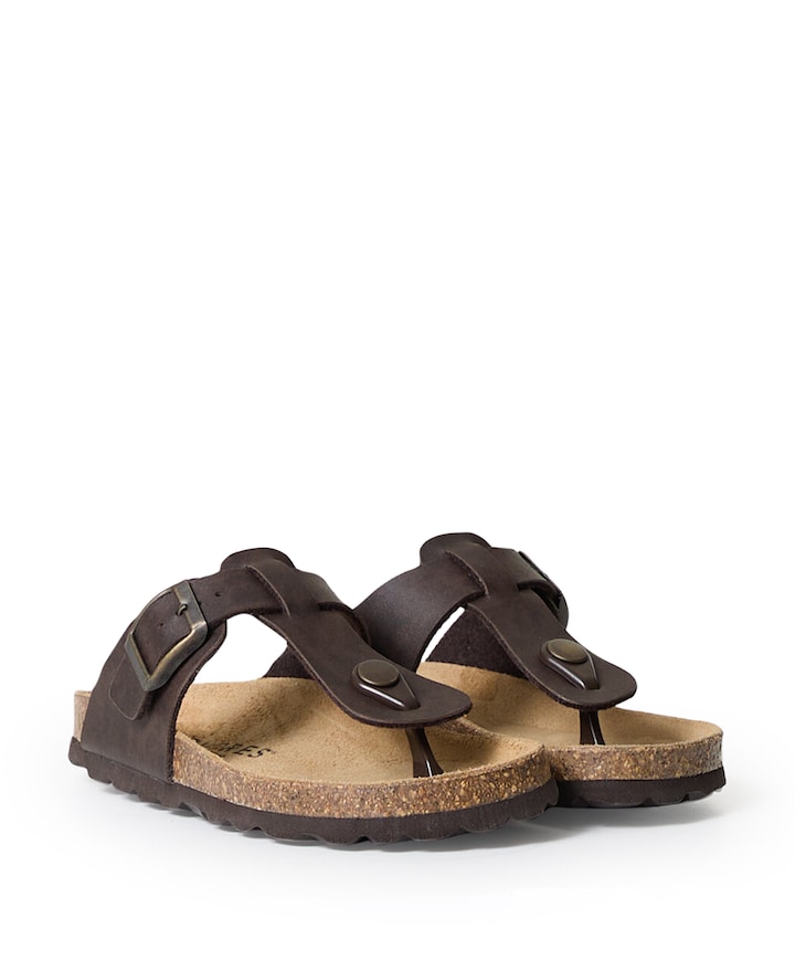 jongens slippers bruin